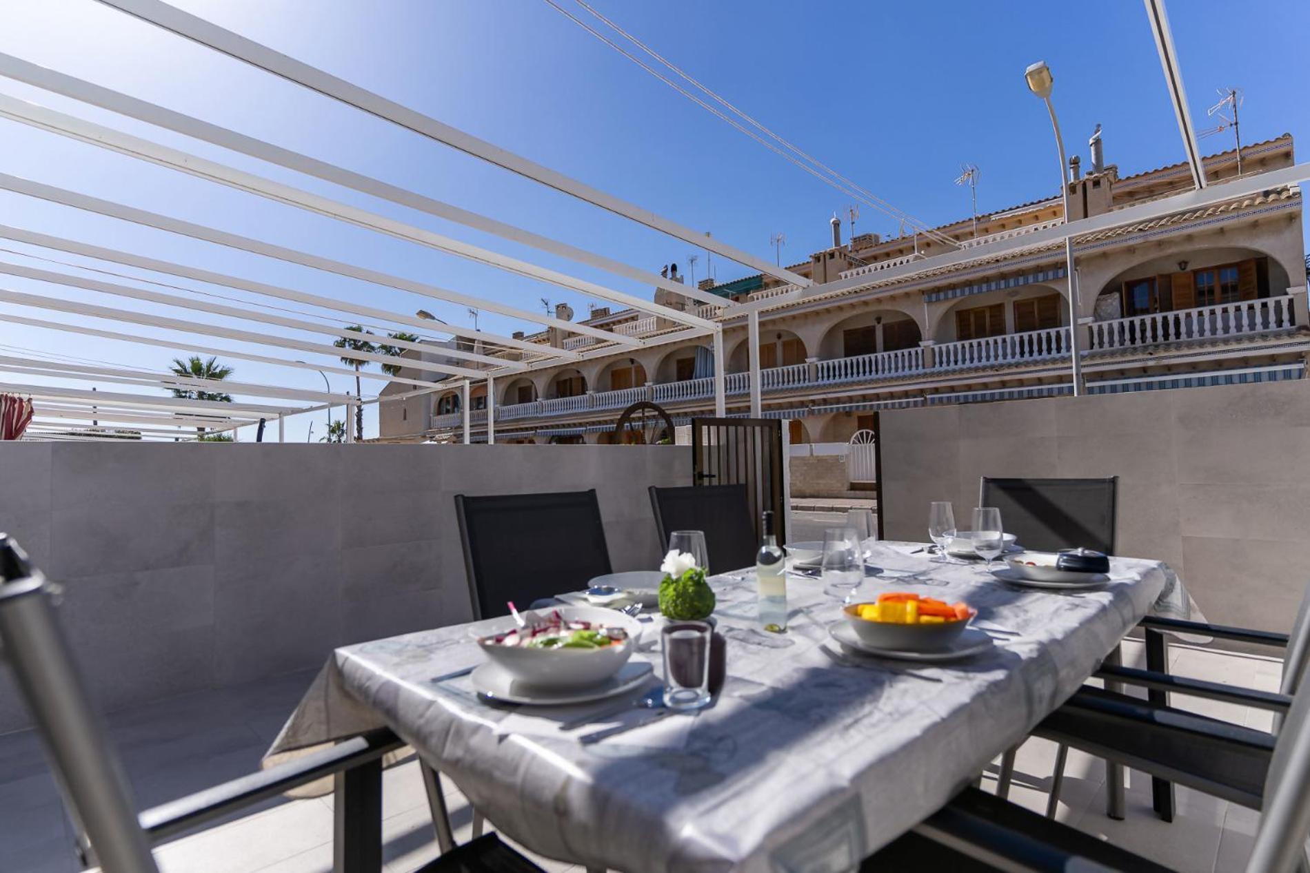 Rentafive Gran Casa Reformada Terraza Santa Pola Exterior foto